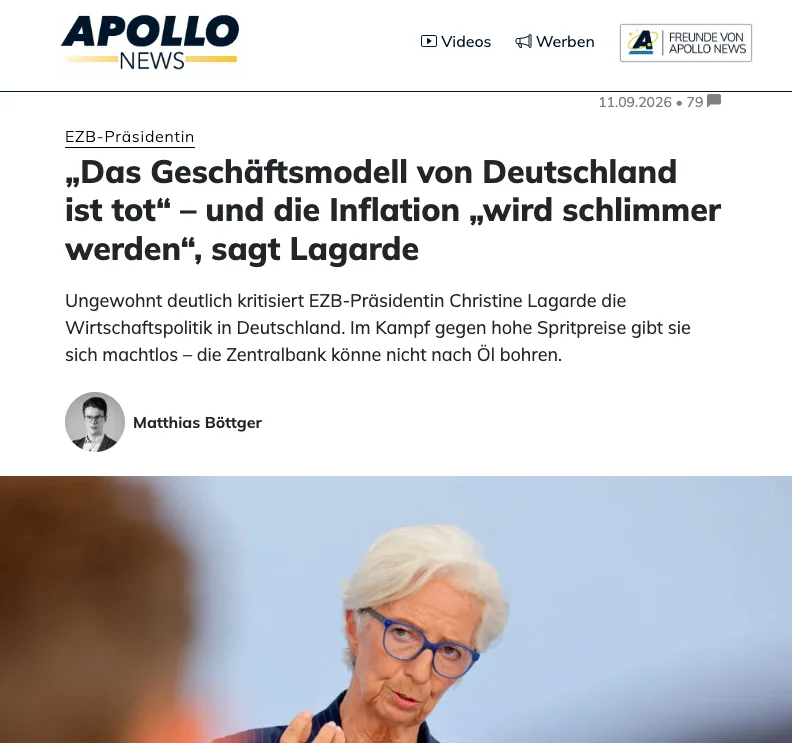 Korrekt: Verbrecherin Lagarde sagt die Wahrheit – verschweigt aber ihre Schuld daran