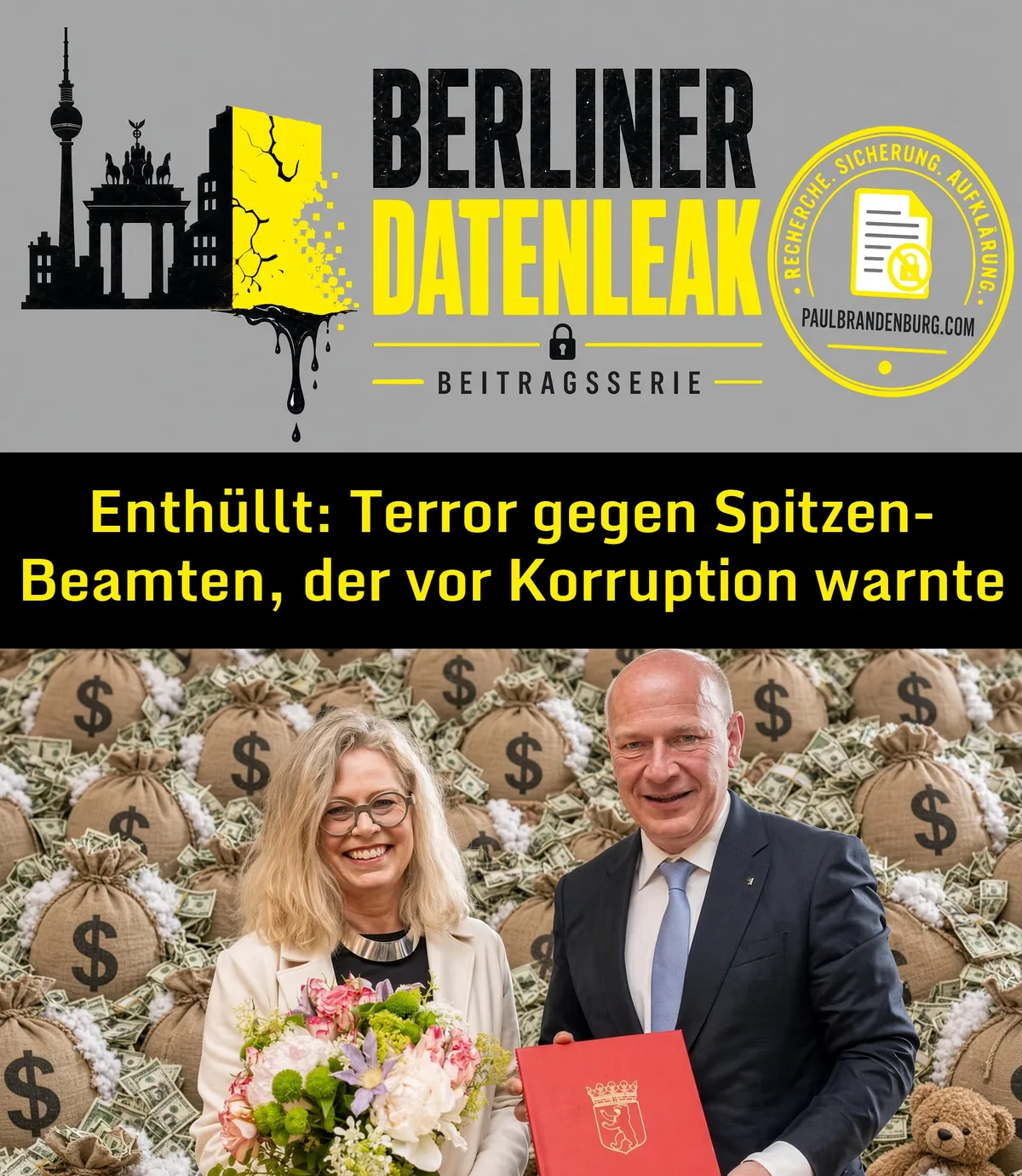 Enthüllt: Terror gegen Spitzenbeamten, der vor Korruption warnte