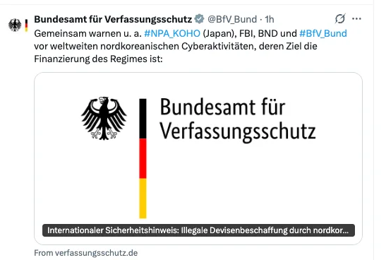 BREAKING +++ Nordkorea will laut "Verfassungsschutz" Deutschlands Regime finanzieren!