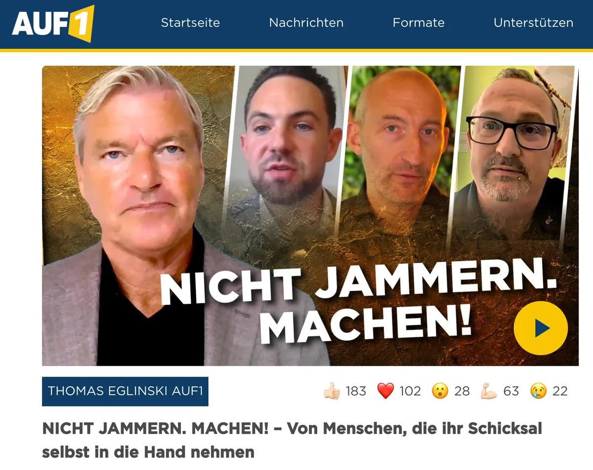 Video-Tipp: "NICHT JAMMERN. MACHEN! – Von Menschen, die ihr Schicksal selbst in die Hand nehmen"