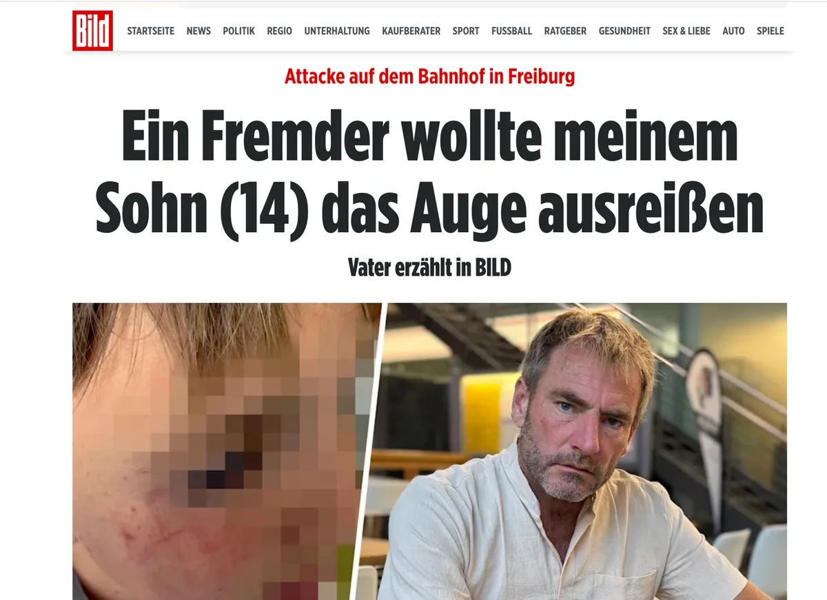 Überraschung: Der "Mann" war wie immer ein "Migrant" aus der Wüste