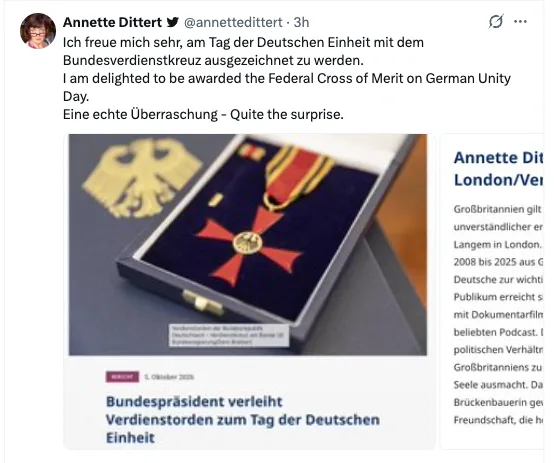 Ordensreigen im Untergang: "Verdienstkreuz" für fanatische Regime-Journutte