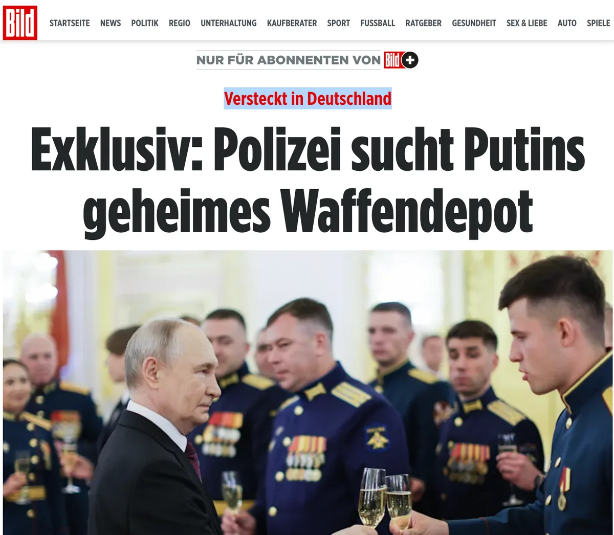 Breaking ++ BILD hält alle für BLÖD