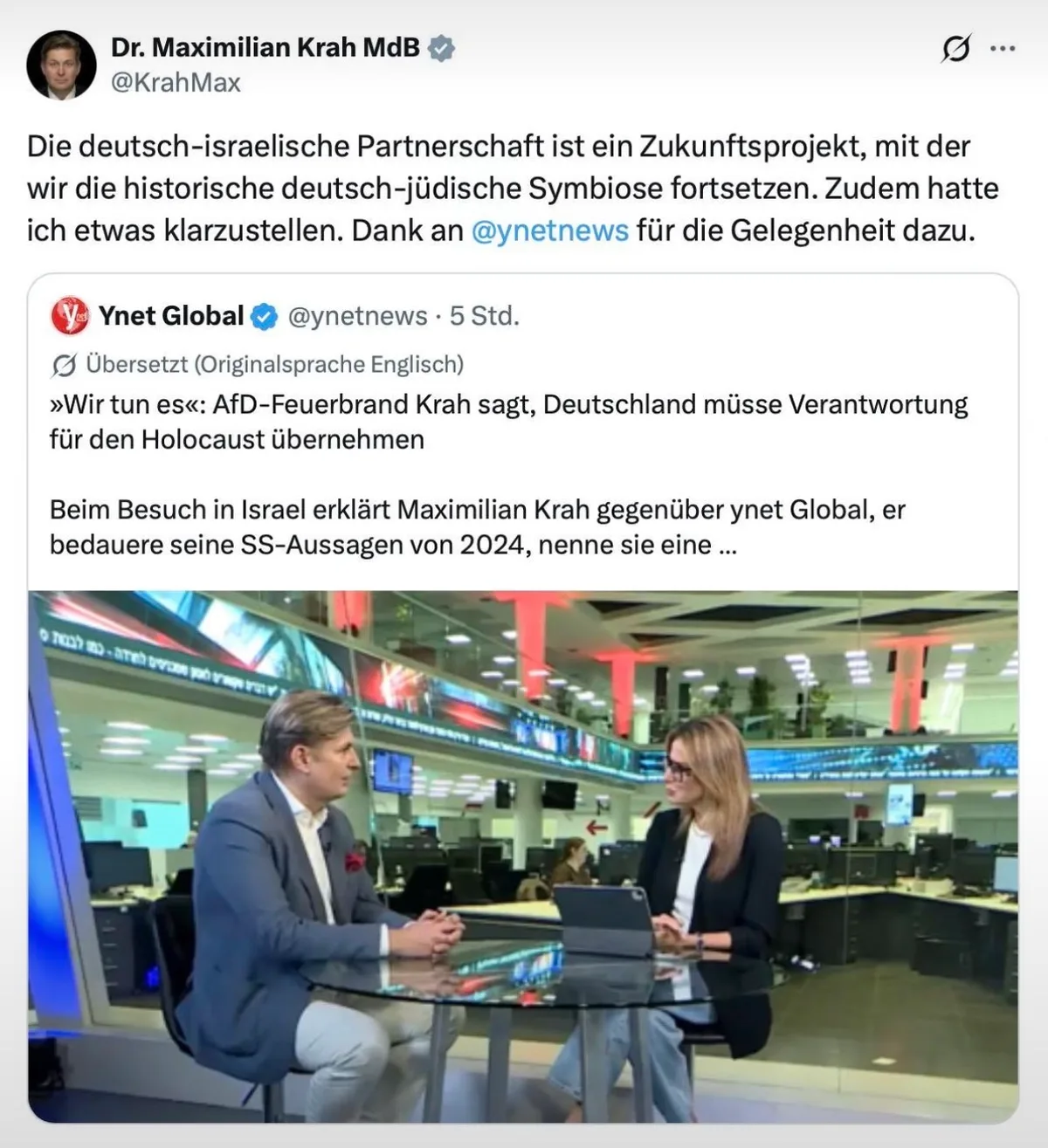 Werden Sie erpresst oder bezahlt, @KrahMax?