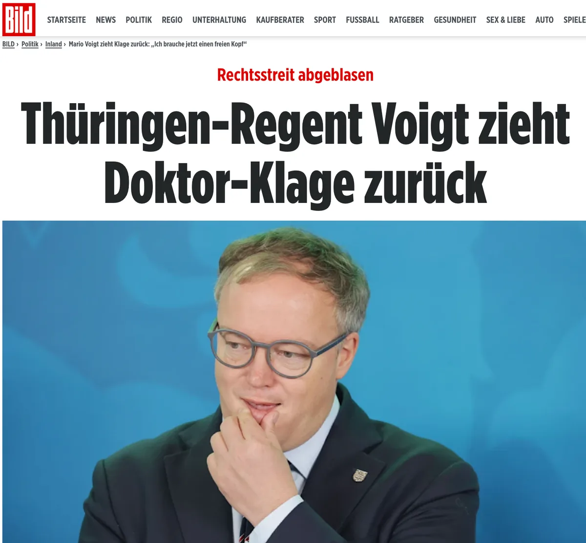 Übersetzung: Mettbrötchen gesteht Titel-Betrug faktisch ein