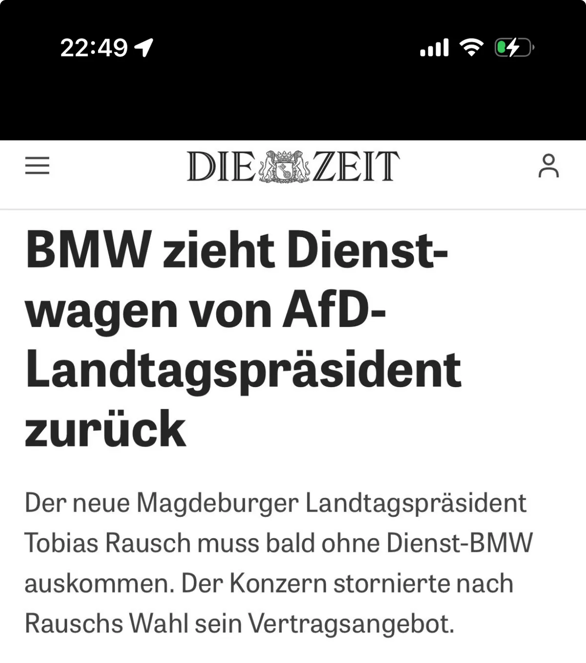 Abschmierender Autobauer BMW will auch noch AfD-Kunden loswerden