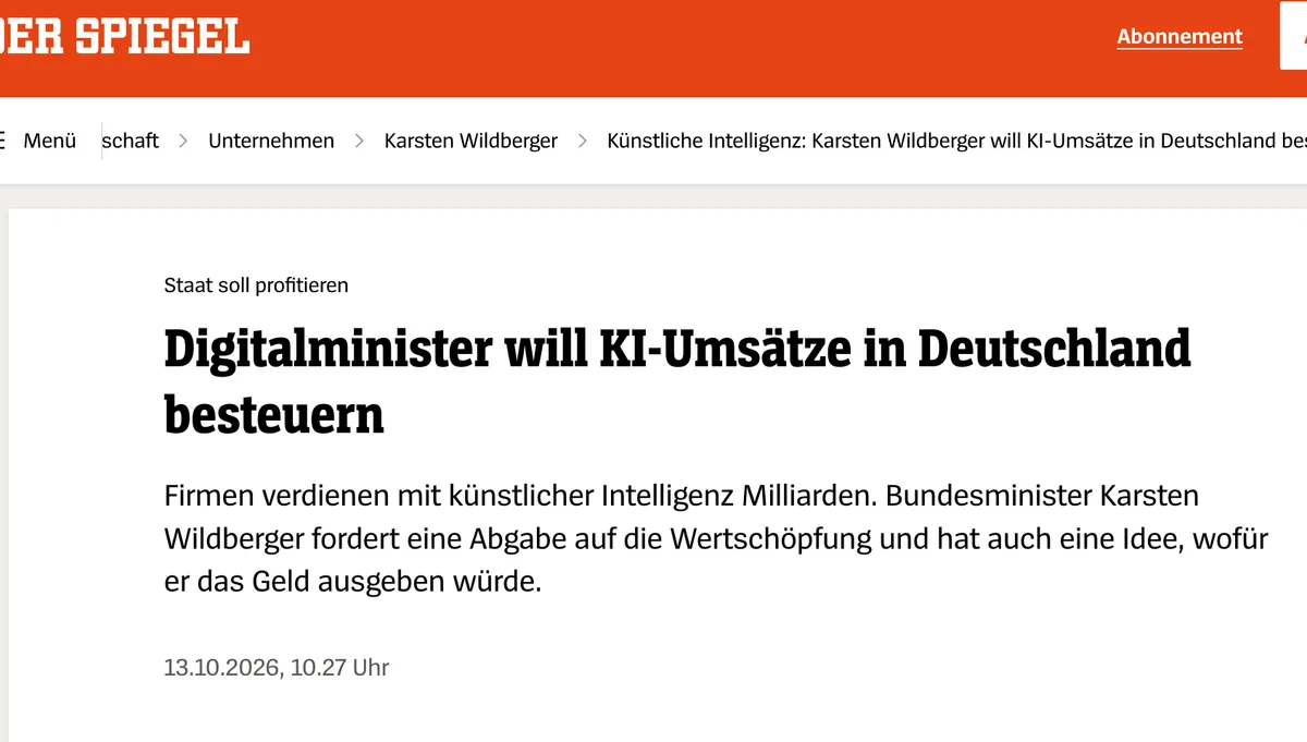 Endlich 100 % Steuern! Schluss mit halben Sachen