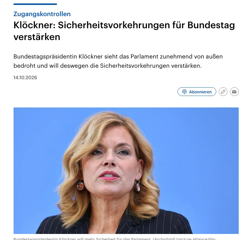 Was sagt es aus, wenn ein Parlament sich vor seinen Bürgern fürchtet?