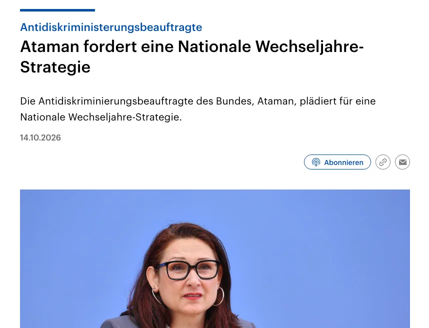 Gebt allen Frauen ab Geburt 100% Schwerbehindertenstatus