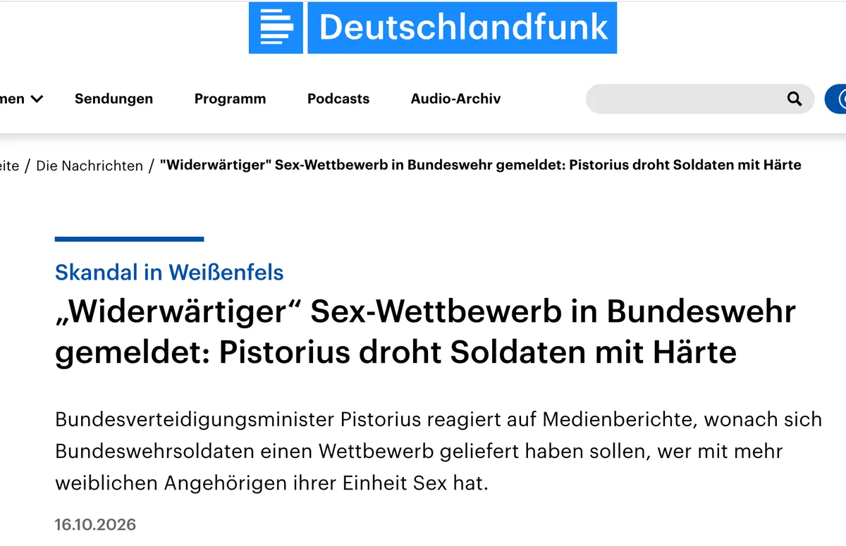 Untertanen: Hetero-Sex ist "widerwärtig". Merkt Euch das!