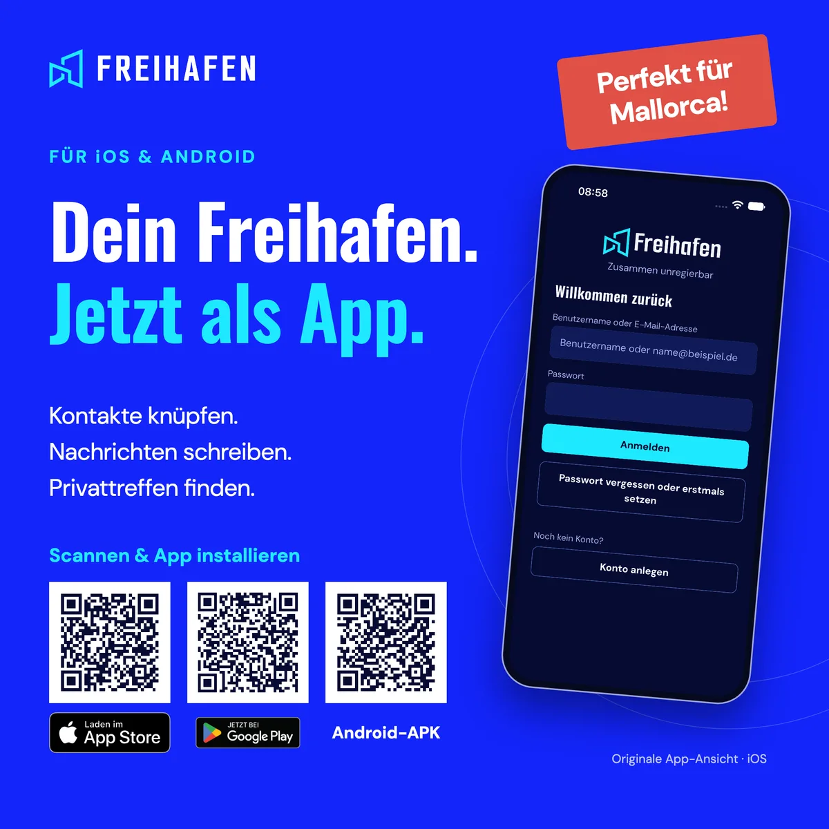 Die Freihafen-App fürs Telefon ist da!