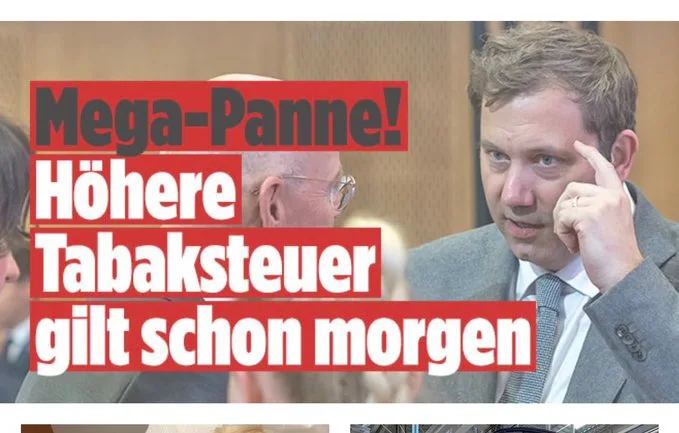 Tabaksteuer: Wer an "Panne" glaubt, hat eine Panne