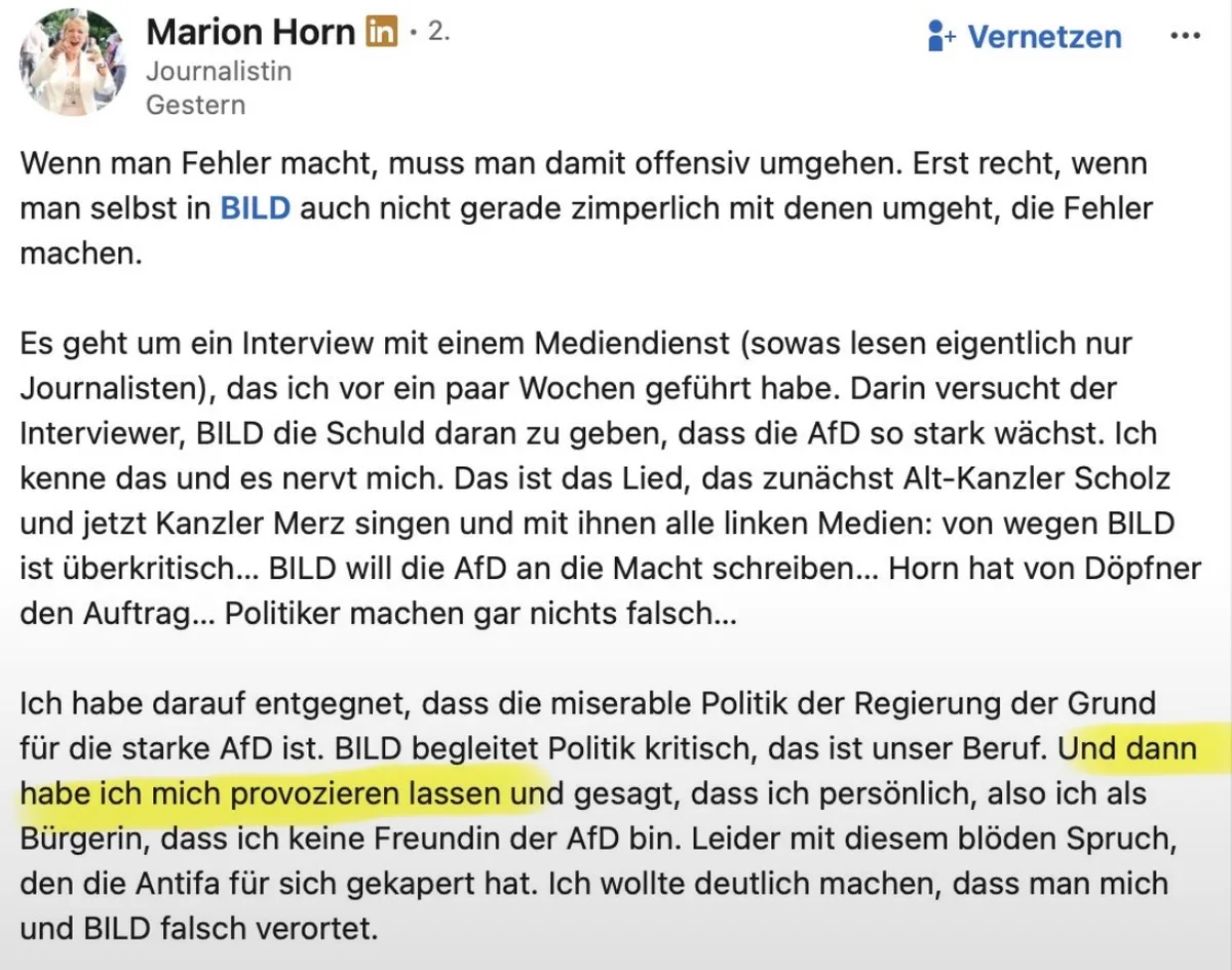 Woko-Quotenfrau Marion Horn: Sogar für Opportunismus zu dumm ?