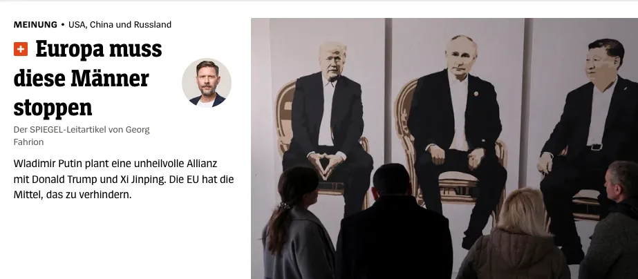 Wahnsinn der "EU" in einer "Spiegel"-Überschrift: USA, China & Russland sollen als Feinde "gestoppt" werden