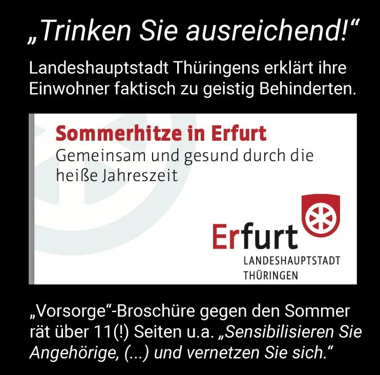 Erfurt erklärt Einwohner zu geistig Behinderten