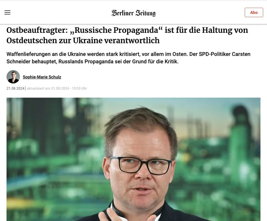 Das Regime teilt mit: "Ossis sind zu doof"