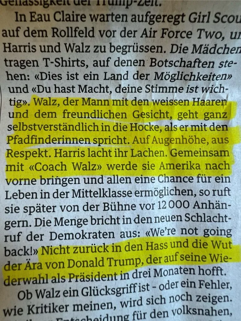 NZZ: NATO-Altpapier statt Westfernsehen