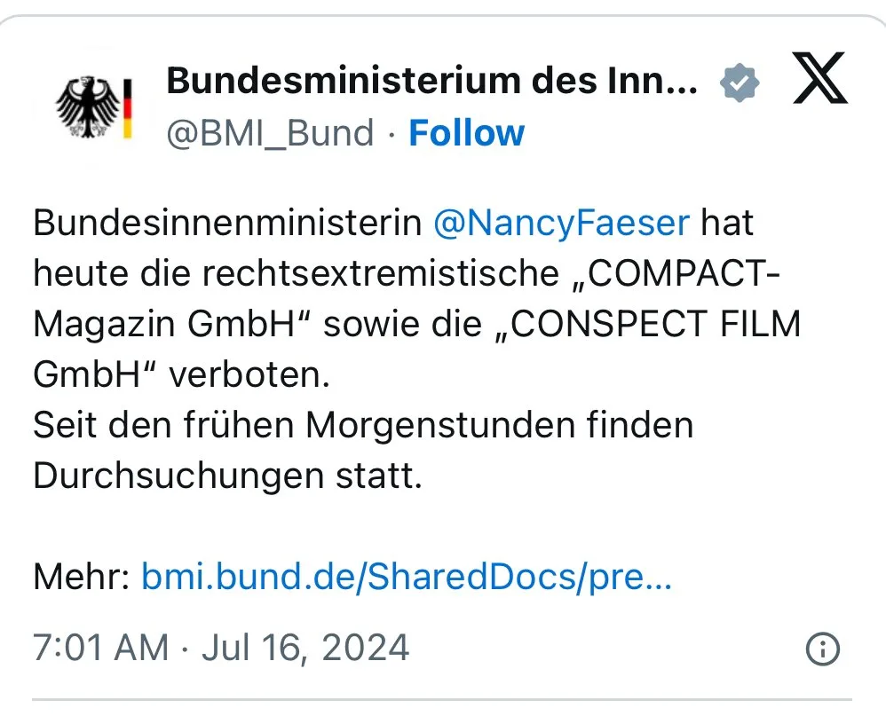 Nancy Faeser muss gestoppt werden