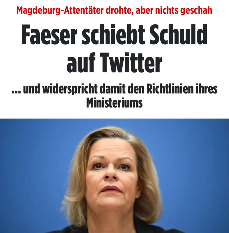 Messermigranten sind nur  ihre Werkzeuge. Die Mörder von Solingen sind Faeser, Scholz & Co.