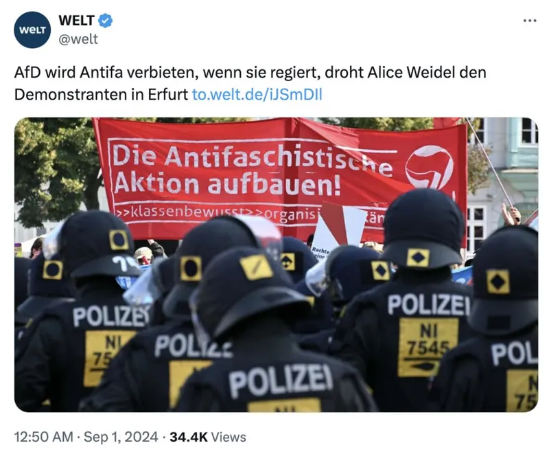 "Antifa"-Verbot: Warum will nur die "AfD" das selbstverständliche umsetzen?