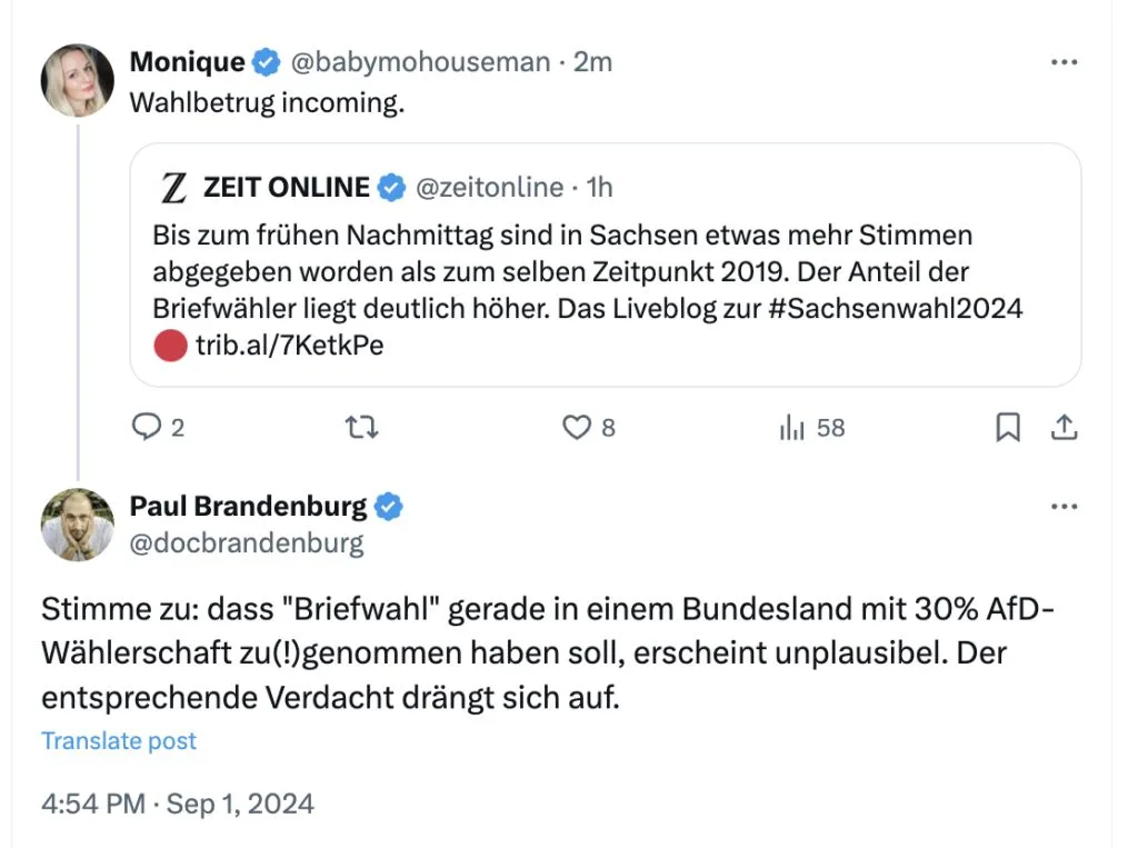 Briefwahl-Betrug in Sachsen?