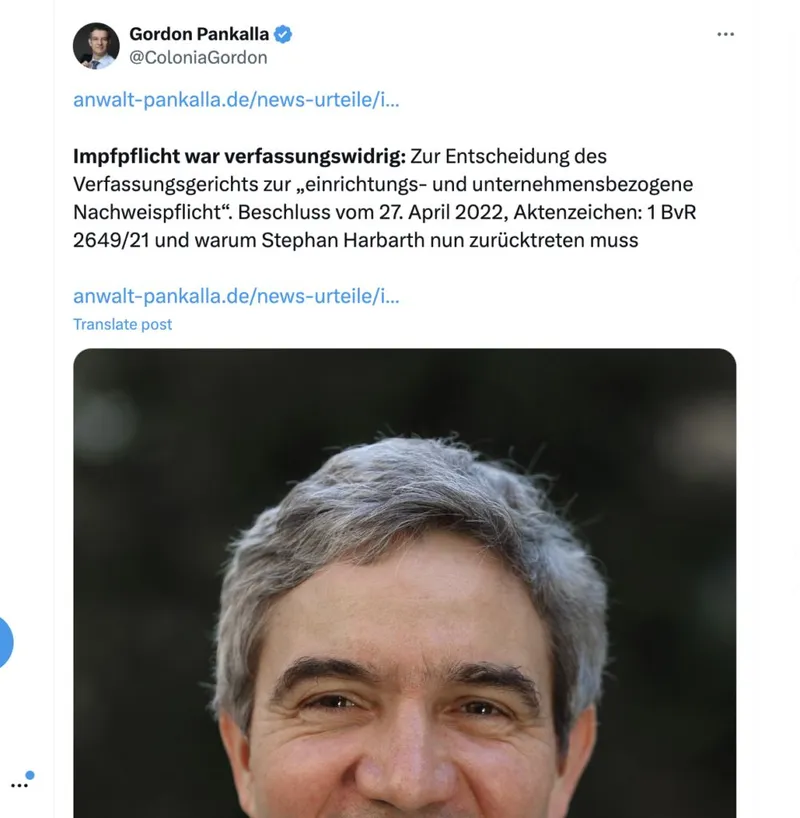 Spoiler: Die "Impfpflicht" bleibt "verfassungsgemäß" und nicht ein Regimefunktionär wird zurücktreten