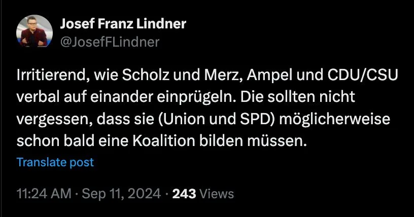 Selbst kluge Köpfe fallen weiter rein auf die inszenierte "Konkurrenz" der Parteiekorruption