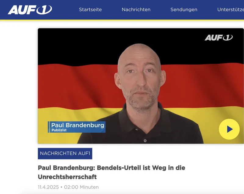 Paul Brandenburg bei GB News 10.9.2024