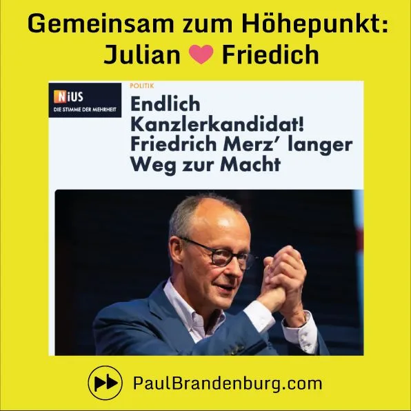 Endlich ist sein Fritz Kandidat! Julian Reichelt war vielleicht nie glücklicher :)
