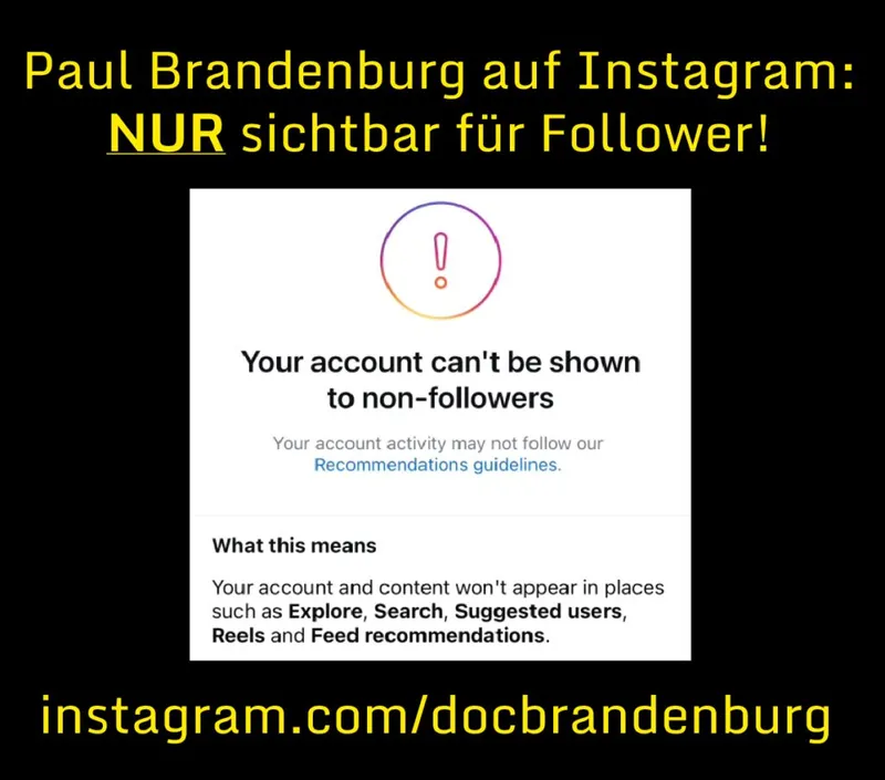 Nutzt Ihr Instagram? Dann folgt mir bitte: instagram.com/docbrandenburg