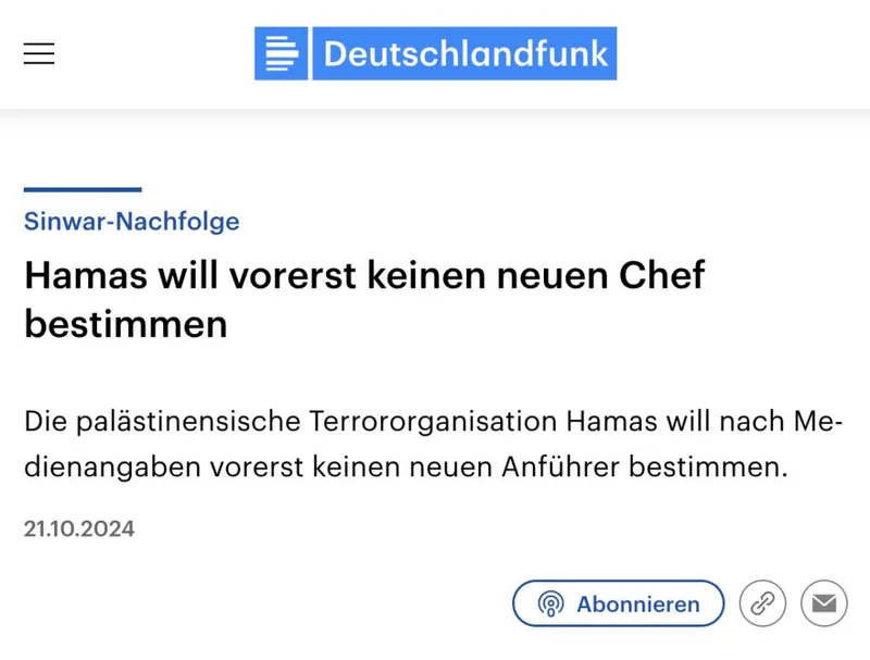 Baerbock als neue Hamas-Chefin?