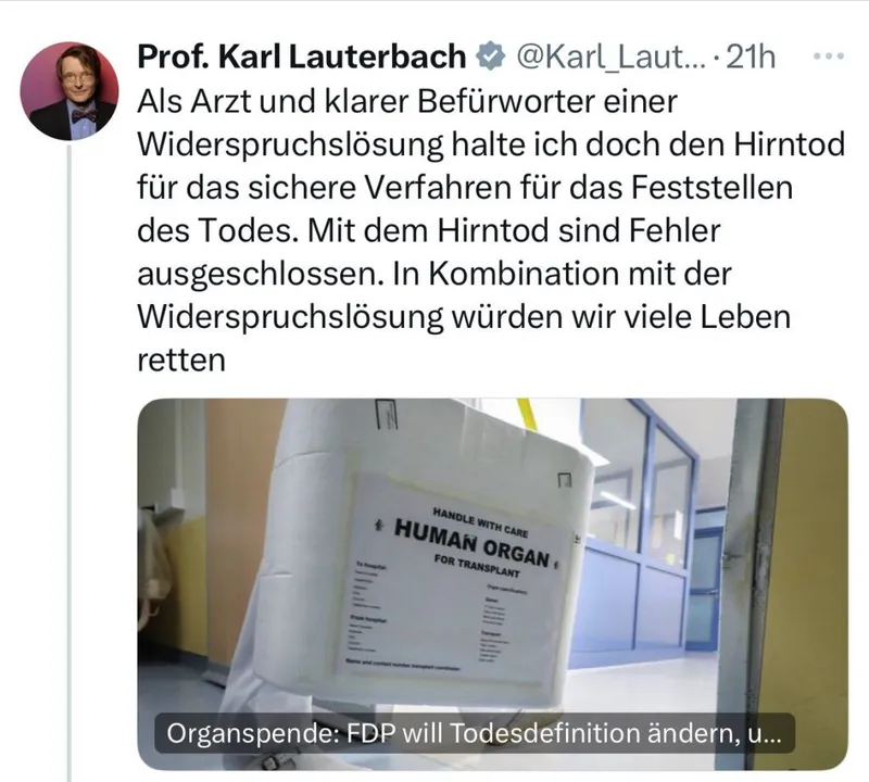 Sie waren nie Arzt, Karl Lauterbach