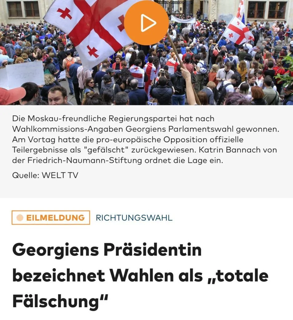 Gerorgien: die nächste Ulraine?