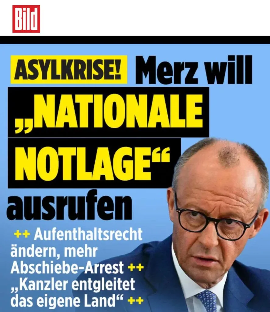 Dr. @Blackrock @_FriedrichMerz will von seinem "nationalem Notstand" wegen der Migranteninvasion nichts mehr wissen