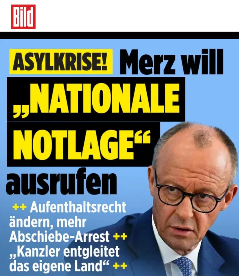 Dr. @Blackrock @_FriedrichMerz will von seinem "nationalem Notstand" wegen der Migranteninvasion nichts mehr wissen