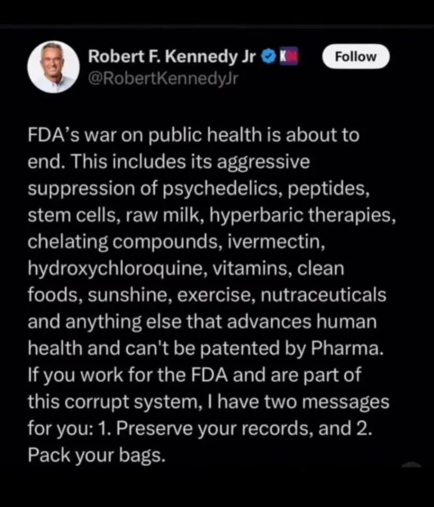Wenn RFK diese Ankündigung wahr macht, ist die Pharma-Mafia erledigt