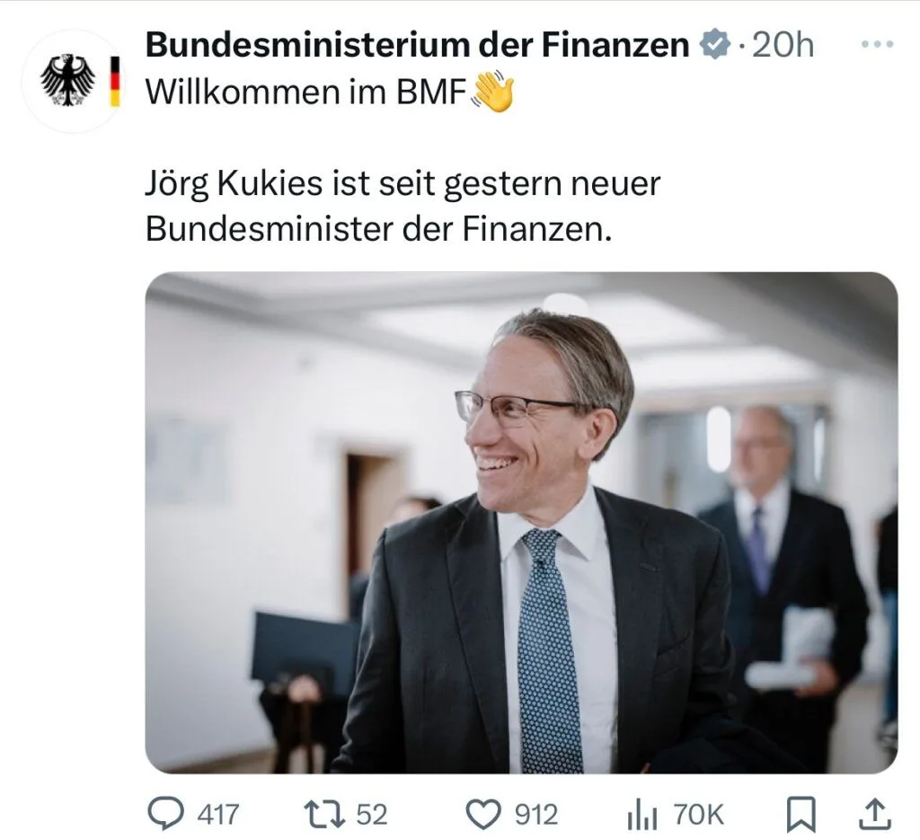 Newest acquisition by @Blackrock: Germany's Ministry of Finance