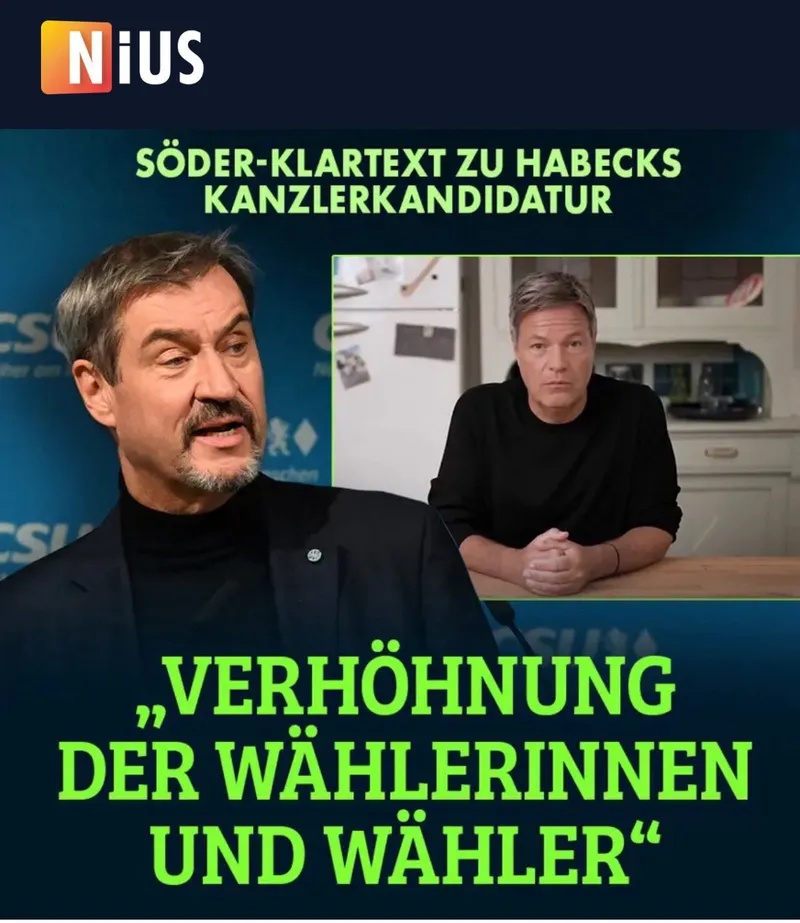 "Nius" präsentiert: Gender-Södolf. Jetzt mit noch mehr Bart.  Für alle, die vom Merkelfaschismus noch immer nicht genug haben☺️