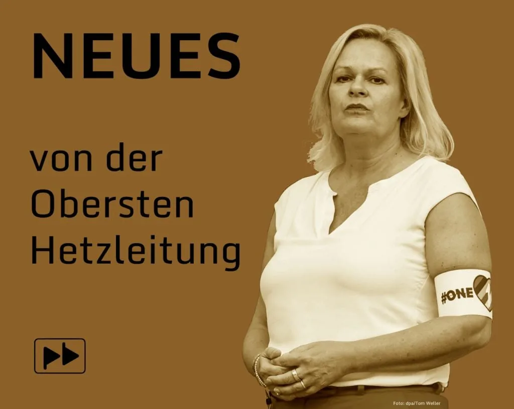 Hurra! Reichsdemokratieführerin schaltet Justiz gleich!