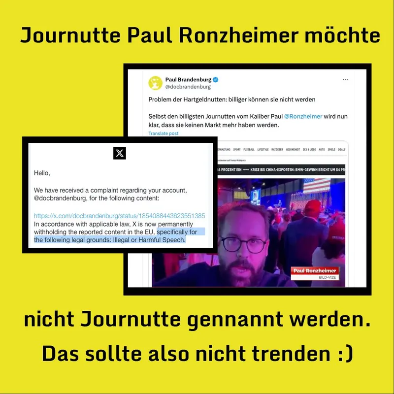 Journutte Paul Ronzheimer möchte nicht Journutte genannt werden