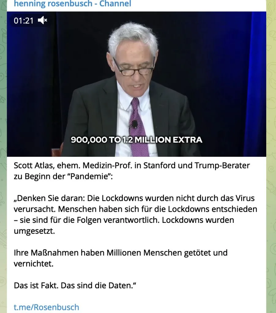 Die Massenmörder @karl_lauterbach und @jensspahn müssen gerichtet werden. Sie verdienen die härteste Strafe, die unser Grundgesetz nur zulässt.