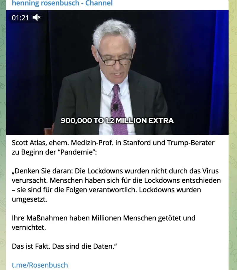 Die Massenmörder @karl_lauterbach und @jensspahn müssen gerichtet werden. Sie verdienen die härteste Strafe, die unser Grundgesetz nur zulässt.