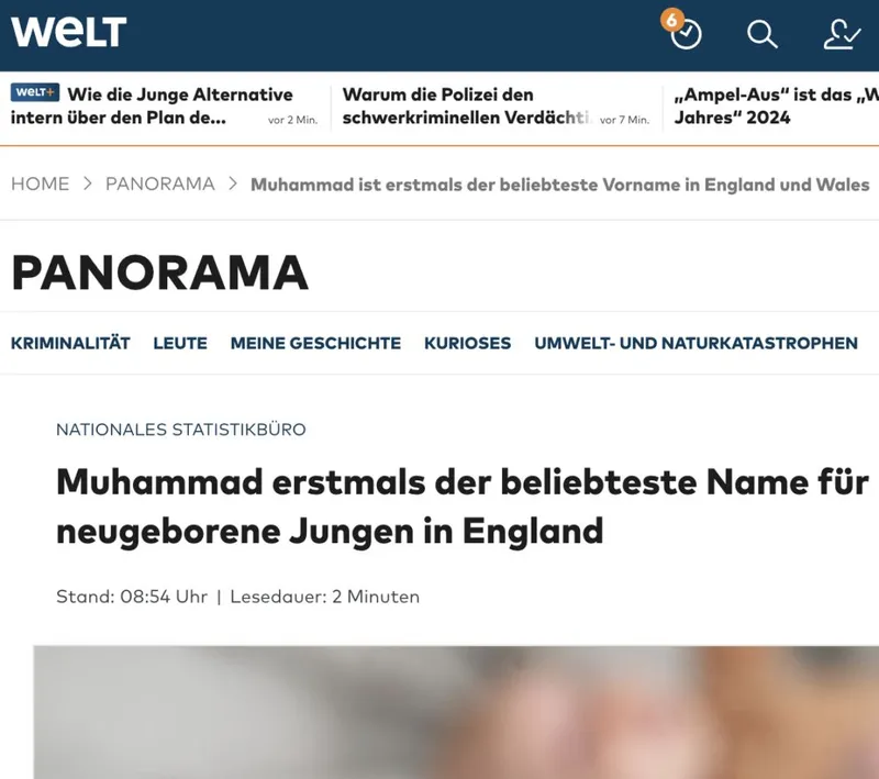 Erinnerungsservice: Es ist eine Invasion, keine "Einwanderung"