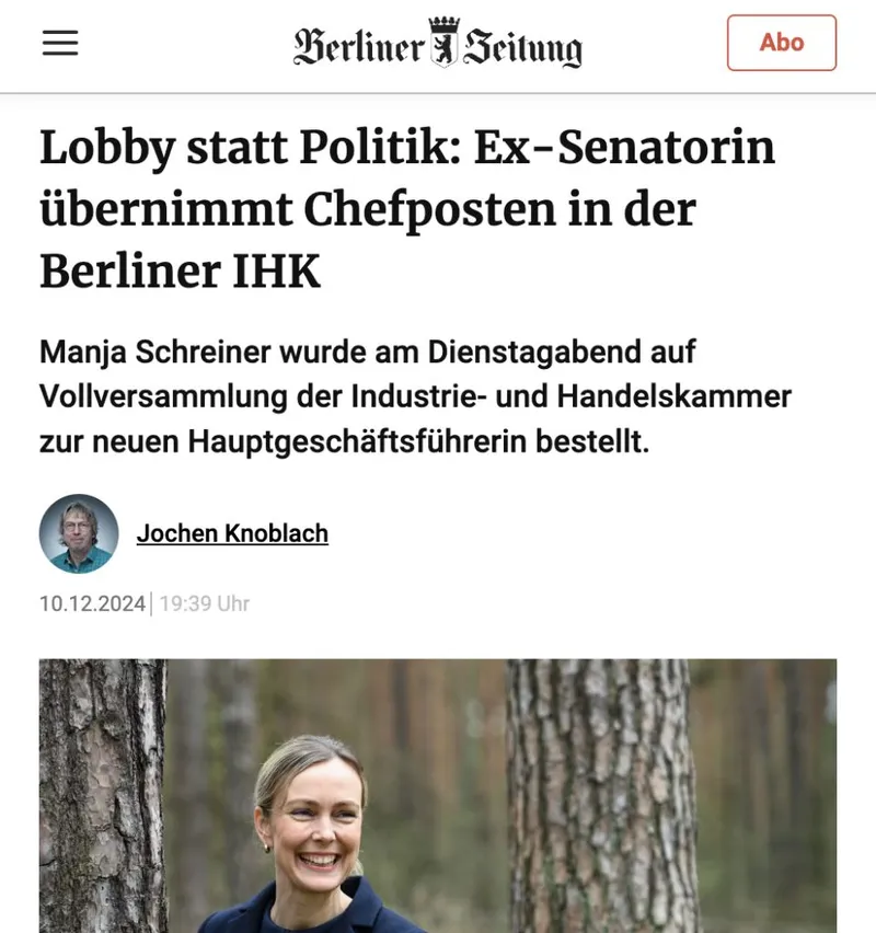 In welcher Stadt fallen weibliche Berufsbetrüger mit gefälschtem Doktortitel die Karrieretreppe garantiert nach oben? Richtig! :)