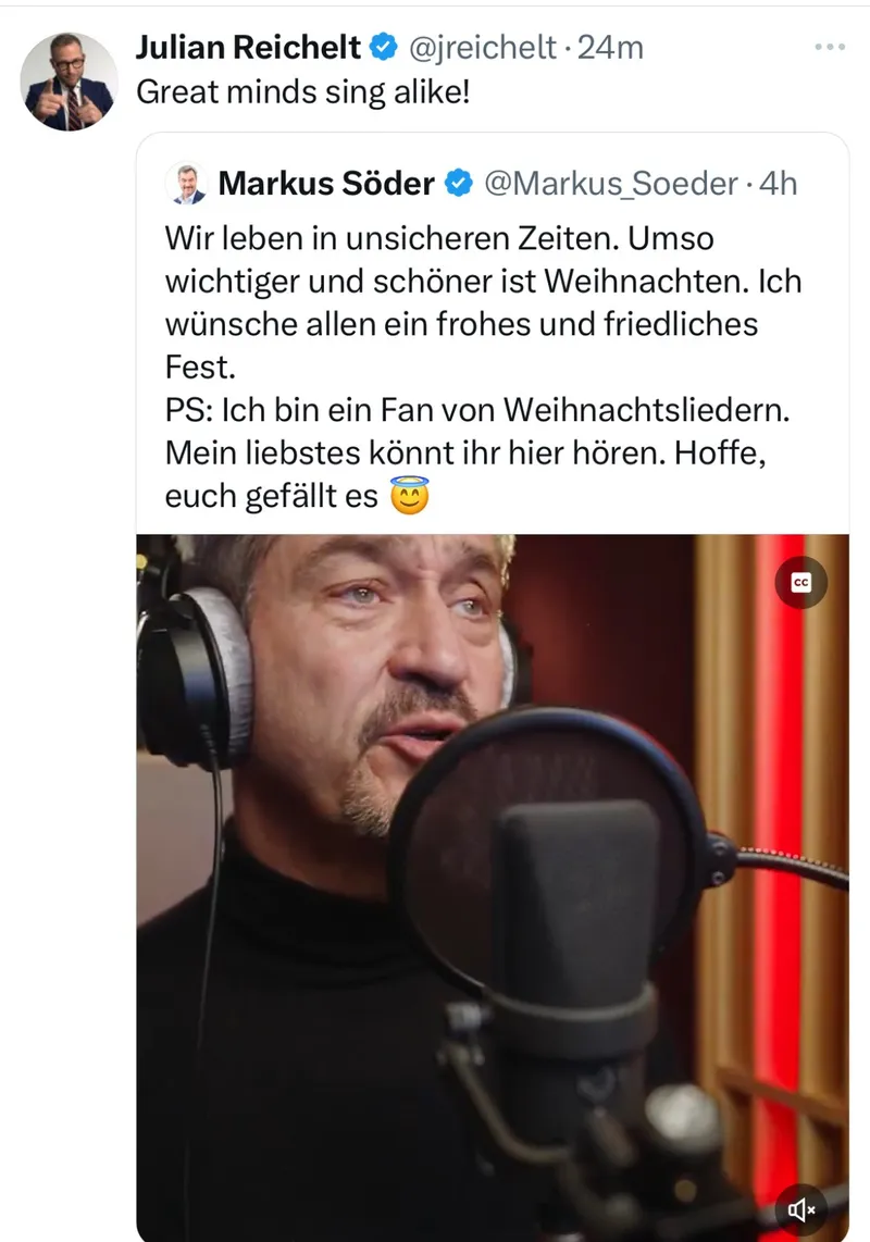 Frohe und gesegnete Weihnachten!