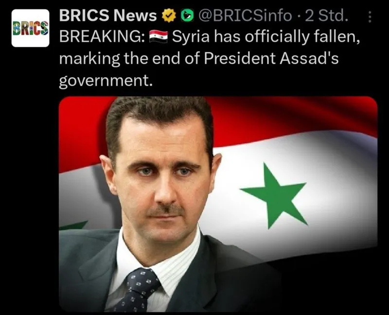 Deep State gibt nicht auf: Assad in Syrien gestürzt