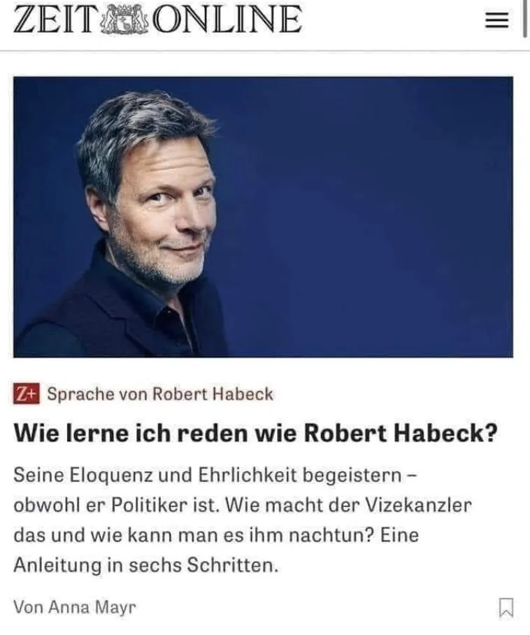 Der Traum jeder Wüste: Einmal so feucht werden, wie Woko-"Journalisten*innen" bei Robert Habeck ?