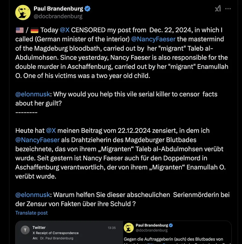 @elonmusk: Why would you help a vile serial killer to censor facts about her guilt?