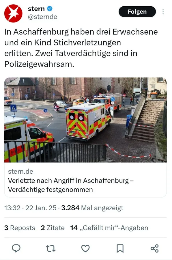 Offensichtlich will das Regime immer weitere Morde durch seine "Migranten"