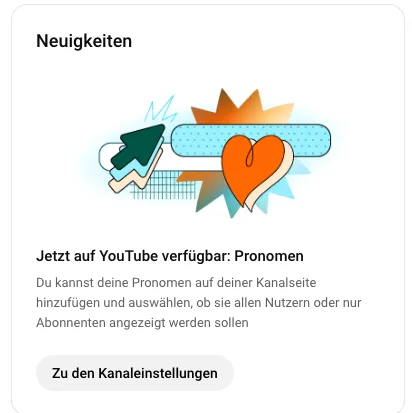 Woko-Ritual der "Pronomen"-Angabe "jetzt" bei Youtube "verfügbar" ☺️?